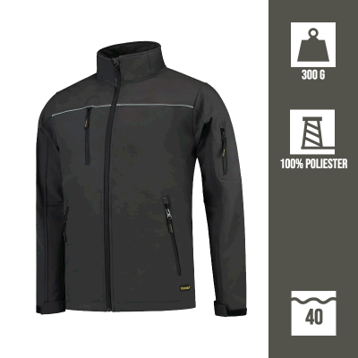 Luxury - Softshell kurtka / unisex / S-5XL / 100 % poliester + PU membrana / 3-warstwowy